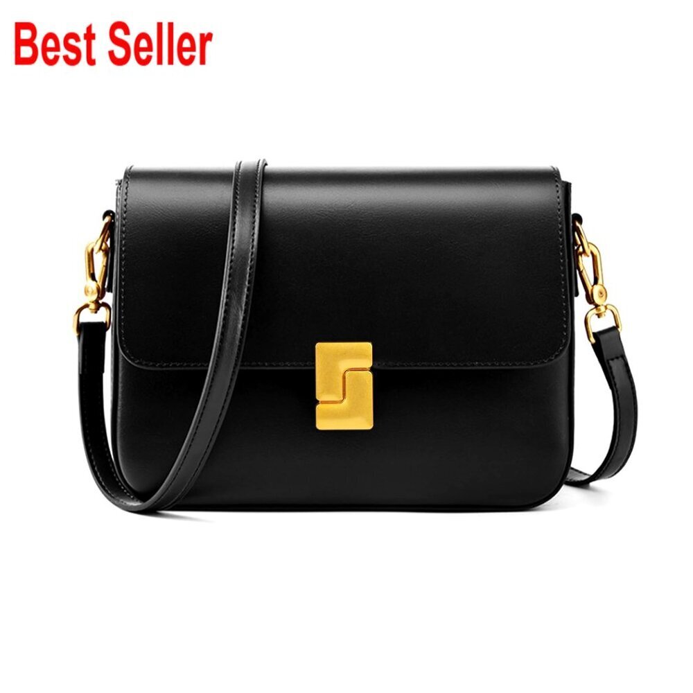 Leather Crossbody Bag with Adjustable Strap for Travel